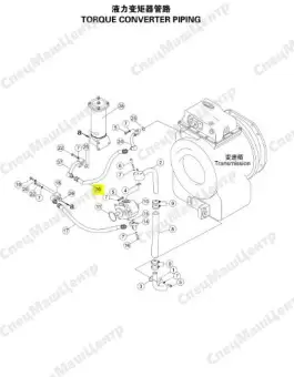 Шланг трансмиссии (SD16) 07102-20503